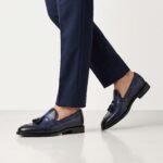 Navy Blue Tassel Loafer | Pure Cow Leather - Image 2
