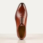 Oxford Wholecut Dress Shoe | Tan Brown Pure Cow Leather - Image 3