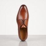 Tan Brown Derby Dress Shoe | Pure Cow Leather - Image 3