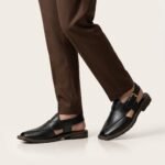 Peshawari Chappal Sandal | Black Pure Cow Leather - Image 2