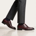 Oxford Cap Toe Dress Shoe | Burgundy Pure Cow Leather - Image 2