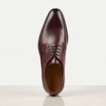 Deep Wine Derby Dress Shoe | Pure Cow Leather - Image 3