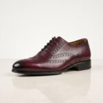 Oxford Brogue Shoe | Burgundy Pure Cow Leather