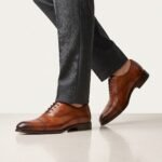 Oxford Brogue Dress Shoe | Tan Brown Pure Cow Leather - Image 2
