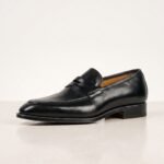 Black Leather Penny Loafer | Pure Cow Leather