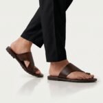 Toe-Ring Slide Sandal | Dark Brown Pure Cow Leather - Image 2