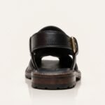 Peshawari Chappal Sandal | Black Pure Cow Leather - Image 4