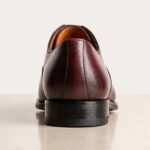 Oxford Cap Toe Dress Shoe | Burgundy Pure Cow Leather - Image 4