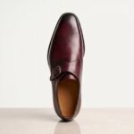 Single Monk Strap Shoe | Burgundy Pure Cow Leather - Image 3