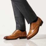 Oxford Brogue Dress Shoe | Tan Pure Cow Leather - Image 2