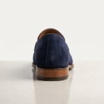 Navy Blue Suede Penny Loafer | Pure Cow Leather - Image 4