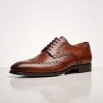 Chestnut Brown Wingtip Brogue Derby | Pure Cow Leather