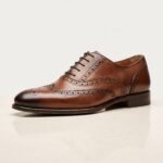 Oxford Brogue Dress Shoe | Brown Pure Cow Leather