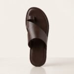 Toe-Ring Slide Sandal | Dark Brown Pure Cow Leather - Image 3