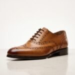 Oxford Brogue Dress Shoe | Tan Pure Cow Leather