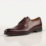 Deep Wine Derby Dress Shoe | Pure Cow Leather