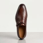 Single Monk Strap Shoe | Brown Pure Cow Leather - Image 3