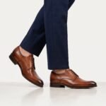 Tan Brown Derby Dress Shoe | Pure Cow Leather - Image 2