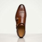 Double Monk Strap Shoe | Tan Brown Pure Cow Leather - Image 3